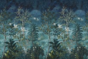 Dutch Wallcoverings Arboretum - Mural Midnight Blue - Multi