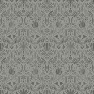 Dutch Wallcoverings Blomstermala - Ludvig D. Grey - Grijs