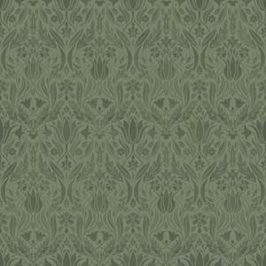 Dutch Wallcoverings Blomstermala - Ludvig Green - Groen