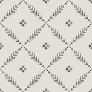 Dutch Wallcoverings Blomstermala - Henry White/Black - Wit/Zwart