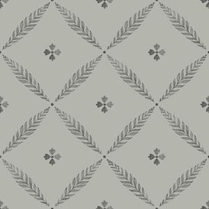Dutch Wallcoverings Blomstermala - Henry Grey/Black - Grijs/Zwart