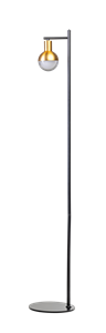 ETH Drop Vloerlamp 1xGU10 Zwart/mat Messing