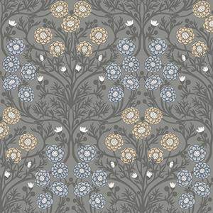 Dutch Wallcoverings Ekbacka - Bellis Grey - Grijs