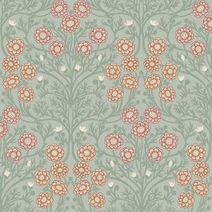 Dutch Wallcoverings Ekbacka - Bellis Light Green - Groen