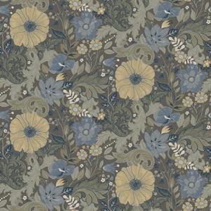 Dutch Wallcoverings Angas - Victor Black - Zwart