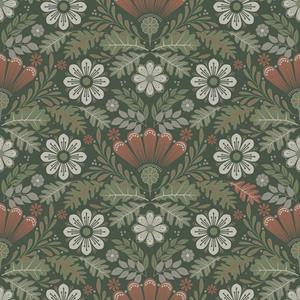 Dutch Wallcoverings Sunnano - Klockrike Green - Groen