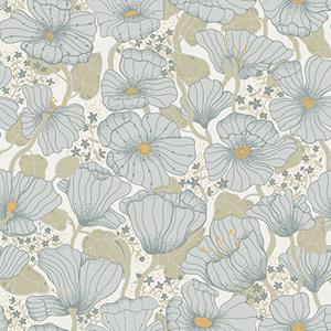 Dutch Wallcoverings Lina II - Matilda Blue - Blauw