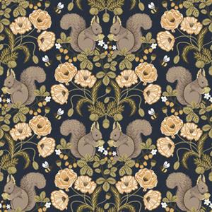 Dutch Wallcoverings Gronhaga - Kurre Dark Blue - Blauw