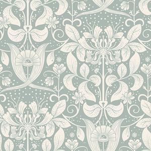 Dutch Wallcoverings Hjärterum - Berit - Lichtblauw