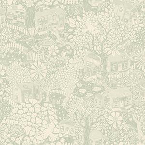 Dutch Wallcoverings Langtan - Bygga Bo Light Green - Groen
