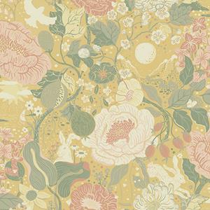 Dutch Wallcoverings Langtan - Växa Yellow - Geel