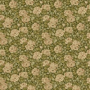 Dutch Wallcoverings Rosenlycka - Roses Green - Groen