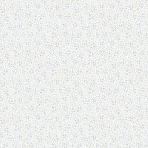 Dutch Wallcoverings Rosenlycka - Mini Flowers Blue - Blauw/Groen