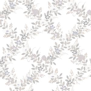 Dutch Wallcoverings Ortagard - Margareta White/Beige - Wit/Beige