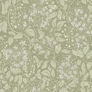 Dutch Wallcoverings Fägring - Turi - Donkergroen