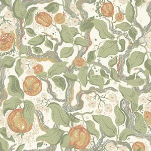 Dutch Wallcoverings Fägring - Kart - Donkergroen