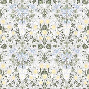 Dutch Wallcoverings Langenas - Varblommor Light Grey - Lichtgrijs