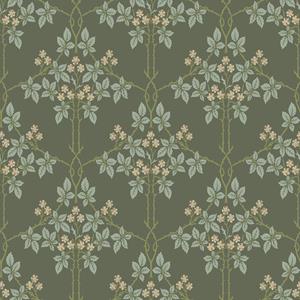 Dutch Wallcoverings Hidden Tr2 -Blackberry Grn/Roz/Bl - Groen/Roze/Blauw