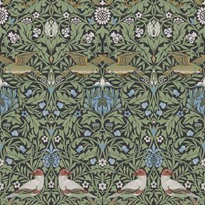 Dutch Wallcoverings Hidden Tr2 -Bird Green/Blue - Groen/Blauw