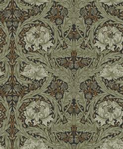 Dutch Wallcoverings Hidden Tr2 -African Marigold Zw/Grn - Zwart/Groen