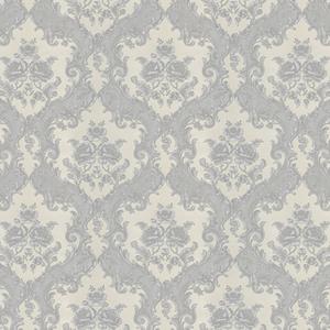 Dutch Wallcoverings New Tekko Medaillon - Grijs/Zilver