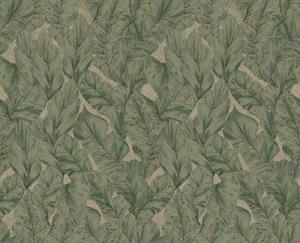 Dutch Wallcoverings Roberto Cavalli 9 - Bladeren Grn/Bei - Groen/Beige