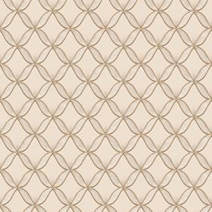 Dutch Wallcoverings Fabric Touch/Bs1 Geometric Cream - Creme