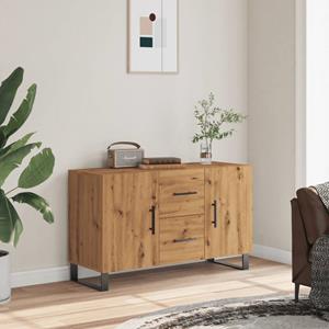 vidaXL Dressoir 100x36x60 cm bewerkt hout artisanaal eikenkleurig