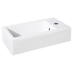 Differnz Hura fontein keramiek 40x22cm wit glans