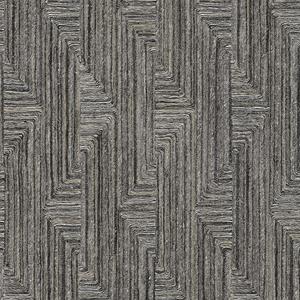 Dutch Wallcoverings Santa Fé Retro String Motif - Black