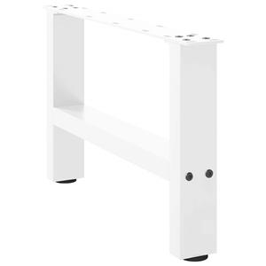 vidaXL Salontafelpoten 2 st 30×50 cm staal wit