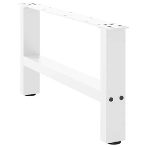 vidaXL Salontafelpoten 2 st 30×60 cm staal wit