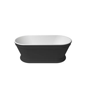 Zenon Vrijstaand Ligbad  Heritage 170x80 cm Negro