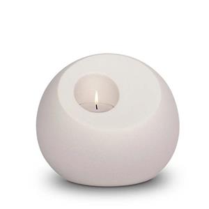 Urnwebshop Grote Witte Porseleinen Lumos Waxinelichthouder Urn (3.8 liter)