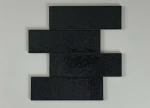 Jabo Tegelsample:  Kalma wandtegel 19x6cm antraciet glans