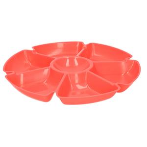Excellent Houseware Hapjes/chips serveerschaal oranje 29 cm -