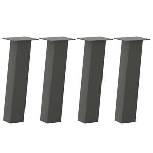 vidaXL Salontafelpoten 4 st 30 cm staal antraciet