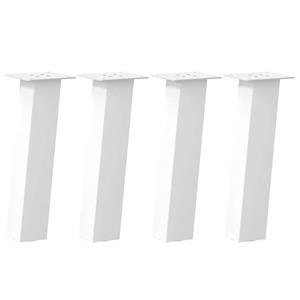 vidaXL Salontafelpoten 4 st 42 cm staal wit