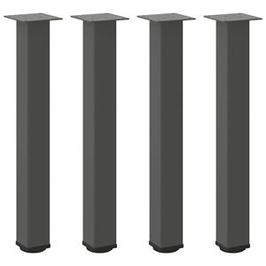 vidaXL Salontafelpoten 4 st 72-74 cm staal antraciet