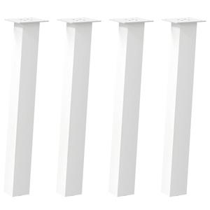 vidaXL Salontafelpoten 4 st 72 cm staal wit