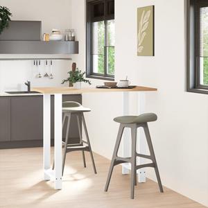 vidaXL Salontafelpoten 2 st 60x(110-111) cm staal wit
