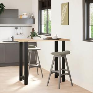 vidaXL Salontafelpoten 2 st 60x(110-111) cm staal zwart