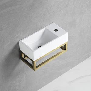 Best Design Fonteinset  R-Line Nancy L&R Met Frame en Kraangat Mat Goud