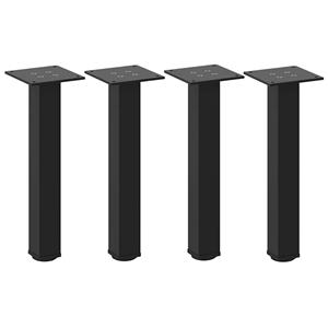 vidaXL Salontafelpoten 4 st 30-32 cm staal zwart