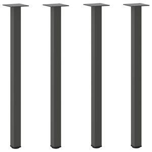 vidaXL Salontafelpoten 4 st 72-74 cm staal antraciet