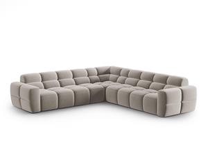 Micadoni 5-zits hoekbank Lisa velvet | 