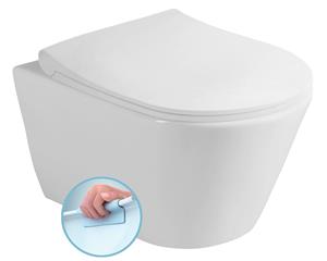 Sapho Avva randloos toilet verkort wit