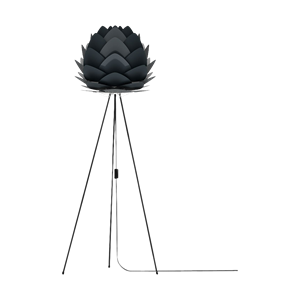 Umage Aluvia Medium vloerlamp anthracite grey - met tripod zwart - Ø 59 cm