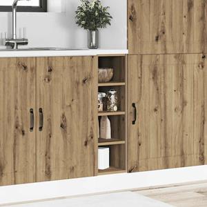 vidaXL Onderkast 20x44,5x81,5 cm bewerkt hout artisanaal eikenkleur