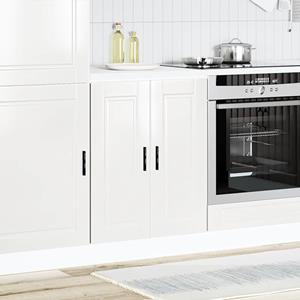 vidaXL Keuken onderkast Porto bewerkt hout hoogglans wit